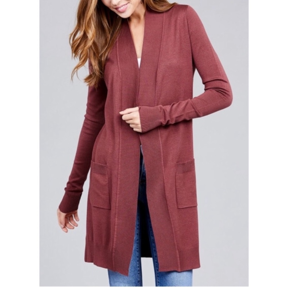NEW Misty Pearl Red Bean Cardigan